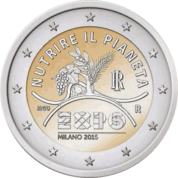 Italië 2 euro 2015 Expo Milaan UNC